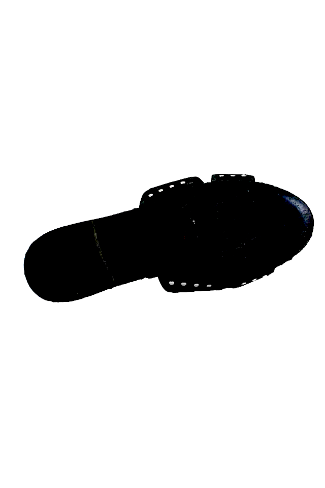 Opening Ceremony NY. Vintage Suede Cross Strap Slide On Sandals Black Size 40