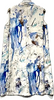 UNITED TOKYO JAPAN. Vintage Blue Abstract Print Sleeveless Dress
