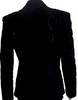 DKNY Black Collared Long Sleeves Lined One Button Lace Jacket