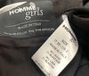 Homme Girls. Black Straight-Leg Classic Tailored Pants