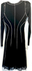 JEAN PAUL GAULTIER PARIS. FUZZI. NEW. NWOT. Long Sleeve Black Tulle Dress