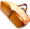 Chloe Paris. Burnt Sienna Color Leather Rare Zipper Shoulder Bag / Tote Bag