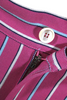 Marni Italy. Pink Striped Jacquard Technical Knit Flare Leg Pants