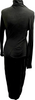 Humanoid Netherlands. Lightweight Gray Turtleneck Bodycon Long Sleeve Midi Dress