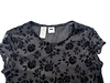Donna Karan. DKNY. Vintage 90s Black Velour Burnout Dress