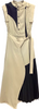 UNITED TOKYO JAPAN. Khaki Color Wave pattern shirt dress