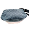 Gucci Italy. Black Canvas/Leather  Logo GG Shoulder Bag
