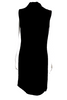 Joseph LONDON.  Black Drape Neck Sleeveless A-Line Dress