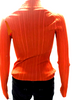 ACNE Studios Sweden. Orange Ribbed Turtleneck Pullover Sweater