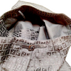 Fendi Italy. Black FF Logo Cotton, Rayon Skirt