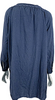 Hannoh Wessel  ITALY. Cotton Navy Blue Dress Scoop Neck