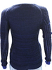 ACNE Studios Sweden. Blue Black Cotton Long Sleeves Crew Neck Sweater
