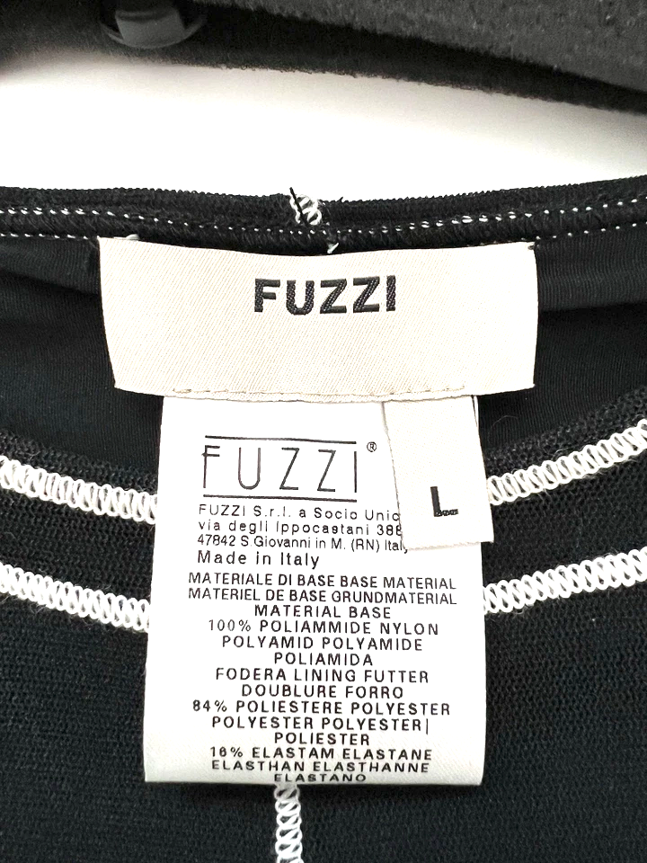 JEAN PAUL GAULTIER PARIS. FUZZI. NEW. NWOT. Long Sleeve Black Tulle Dress