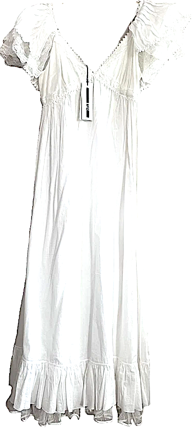 ALEXANDER MCQUEEN UK. MCQ. NEW W/TAGS Pleated Flutter-Sleeve Midi Dress