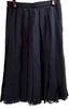 Chanel Paris. 2003 Collection Black Pleats Silk Skirt