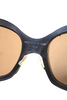 Histoire De Voir Paris.  Round Frame Black/Gold Sunglasses In Case