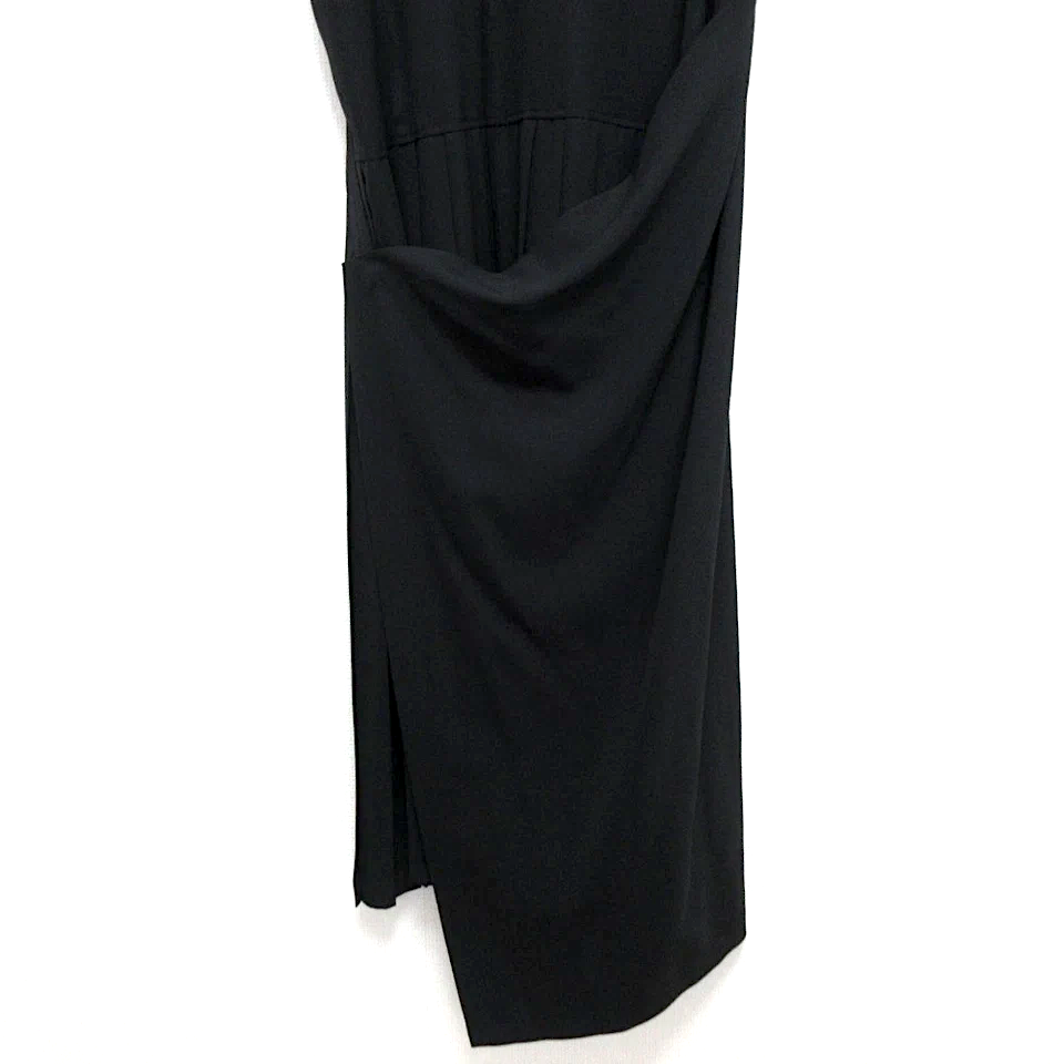 ISSEY MIYAKE JAPAN. ZUCCA, Black Sleeveless Pleated Long Dress