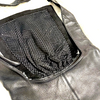 MICHIAMO JAPAN. Black Pebbled Leather Shoulder