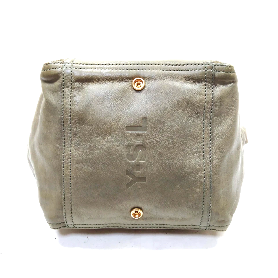 Yves Saint Laurent PARIS. Vintage Distressed Leather Classic Shoulder Bag / Hand Bag GUARANTEED AUTHENTIC