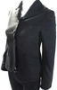 Miu Miu Italy. Black Wool Plaid Button Down Jacket / Blazer