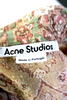 ACNE Studios SWEDEN. Brown Cotton Printed Long Sleeve Button Down Shirt
