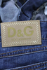 Dolce & Gabbana Italy. D&G Blue Cotton Denim Knee Length Pencil Skirt