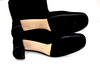 Miu Miu Italy. Black Suede Leather Boots Block 2.5