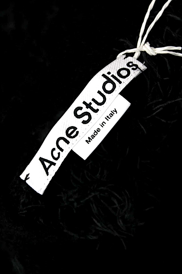 Acne Studios Sweden. NEW W/TAGS. Black Wool/Poly Blend Hairy Web Crew Neck Sweater