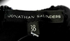 Jonathan Saunders LONDON. Black Leather Textured Sleeveless Sheath Dress
