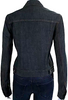 Dries Van Noten Belgium. Blue Medium Wash Collar Long Sleeve Denim Jacket