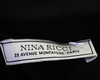 Nina Ricci Paris. Black  V-Neck Sleeveless Drape Detail Shift Dress S