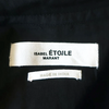 Isabel Marant Etoile Paris. Black Cotton Pamias Ruffle Blouse Long Sleeve Top