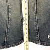 Parasuco Milan/Montreal. Distressed Blue Denim Jean Jacket w/embellishments