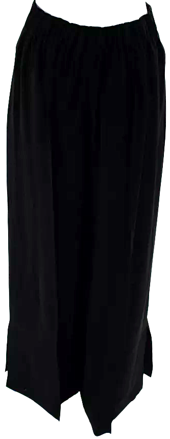 Adeam Japan. NEW W/TAGS. Black Wide Leg Iris, Elastic Waistband High Rise Pants