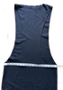 Nostrasantissima Italy. NEW. Black Cotton Maxi Tank Asymmetrical Dress