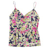 COMME des GARCONS Japan. Tricot. Multi-Color Floral Cotton Camisole