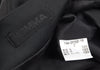 HOMMA JAPAN. Black Wool Gabardine Switching Design Skirt