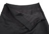 HOMMA JAPAN. Black Wool Gabardine Switching Design Skirt