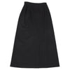 HOMMA Japan. Black Wool Gabardine Switching Design Long Skirt