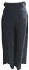 Ulla Johnson Black Cotton High Rise Belted Wide Leg Pants