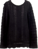 Issey Miyake Japan. HaaT Design Black Woven Wool Knit Sweater