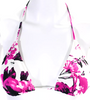 Jean Paul Gaultier Paris. White Floral Print V-Neck Tie Close Bikini Top Size S