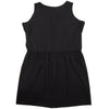 Yohji Yamamoto Japan. NOIR Black Drawstring Wool Sleeveless Dress