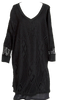 Yohji Yamamoto Japan. Y's Black Diamond Woven Layered Dress