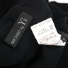 YOHJI YAMAMOTO JAPAN.   MICHIKO by Y's Black Rayon Side Opening Knit Button Top