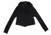 YOHJI YAMAMOTO JAPAN.   MICHIKO by Y's Black Rayon Side Opening Knit Button Top