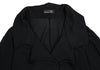 YOHJI YAMAMOTO JAPAN.   MICHIKO by Y's Black Rayon Side Opening Knit Button Top