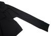 YOHJI YAMAMOTO JAPAN.   MICHIKO by Y's Black Rayon Side Opening Knit Button Top