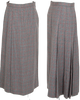 COMME des GARCONS Japan. Tricot. Grey Half Pleats Plaids Skirt