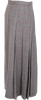 COMME des GARCONS Japan. Tricot. Grey Half Pleats Plaids Skirt
